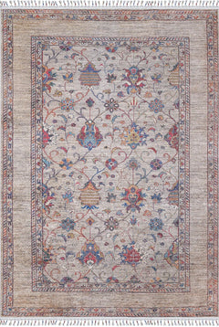 Miejska Grey Classic Digital Print Area Rug