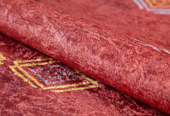 Classic Area Rug – Red Digital Print Rug with Non Slip, Antibacterial Features