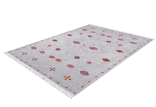 Digital Print Area Rug – Classic Cream Non Slip Carpet for Living Room