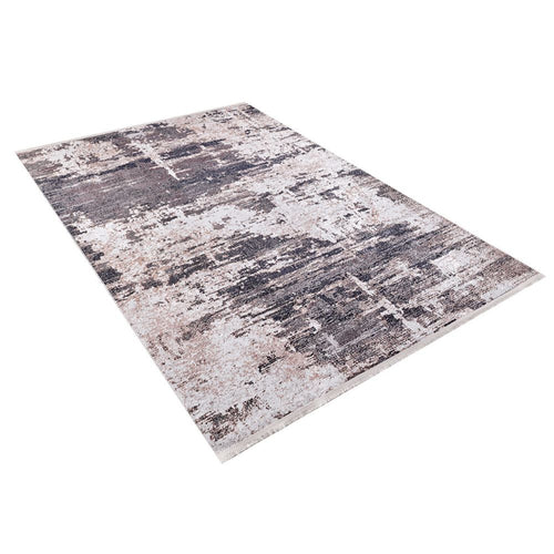 NijniTagil Beige Modern Digital Print Area Rug