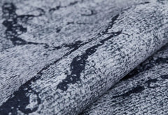 Modern Area Rug – Grey Digital Print Carpet | Non Slip Washable Floor Covering