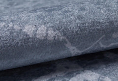 Grey Marble Area Rug - Digital Print Non Slip Carpet With Antibacterial Protection