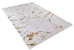 Modern Digital Print Rug – Gold Area Rug Antibacterial Non Slip Carpet