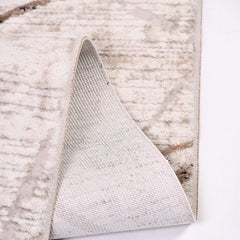 Juliana Cream Geometric Machine Made Area Rug