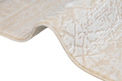 Cotton Area Rug - Modern Machine Made Cream Soft Durable Floor Covering