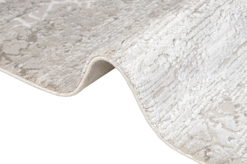 Cotton Area Rug - Modern Grey Machine Made Soft Durable Floor Covering