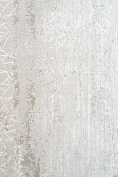 Cotton Area Rug - Modern Grey Machine Made Soft Durable Floor Covering