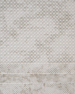 Cream Area Rug - Machine Made Rug with Fringed Edge Carpet for Living Room