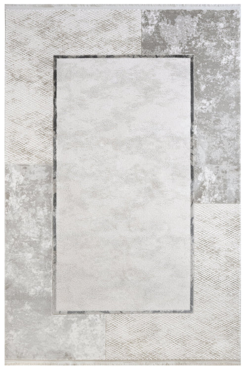 Anthracite Area Rug – Machine Made Rug With Non Slip Durable Floor Covering