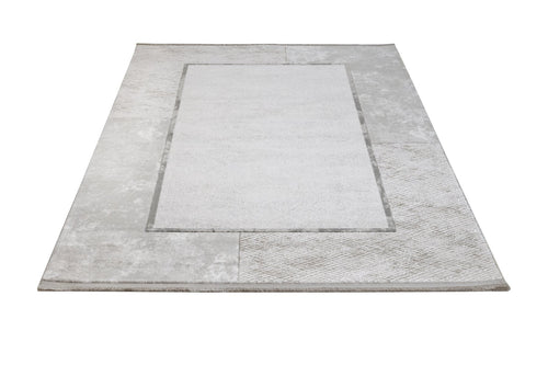 Anthracite Area Rug – Machine Made Rug With Non Slip Durable Floor Covering