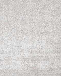 Modern Area Rug – Machine Made Cream Acrylic Carpet With Fringed Edges