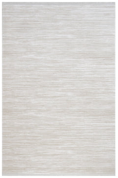 Modern Area Rug - Bernadine Cream Machine Made Rug With Fringed Edges