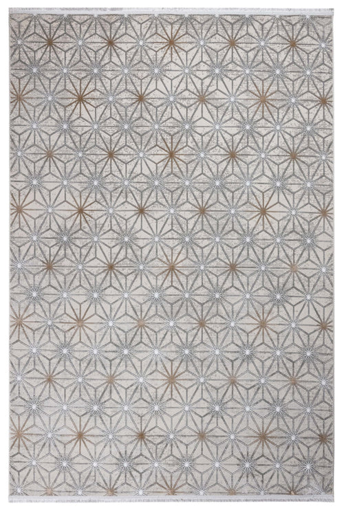 Microfiber Area Rug – Geometric Machine Made Cotton Base Carpet by Luxess Rugs
