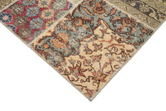 Kirk Yama Beige Patchwork Cotton Wool Handmade Area Rug 10'0'' x 13'2''