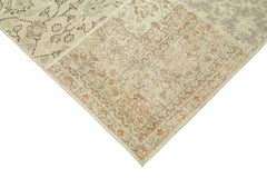 Kirk Yama Beige Patchwork Cotton Wool Handmade Area Rug 5'7'' x 7'11''