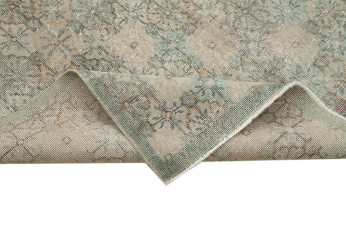 Handmade Area Rug - Checkered Kilim Wool Cotton Blend Durable Flat Weave 5'2"x8'8"