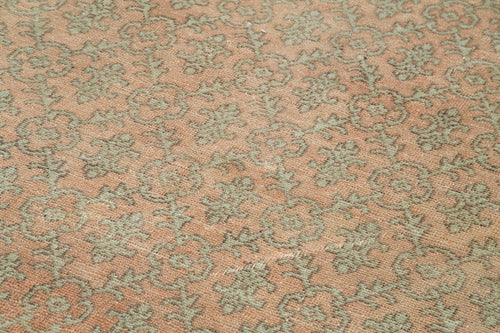 Handmade Area Rug - Checkered Kilim Beige Wool Cotton Vintage Turkish Carpet 5'7''x9'7''