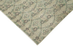 Handmade Area Rug – Checkered Kilim Carpet 5'4"x8'6" Beige Wool Cotton Durable