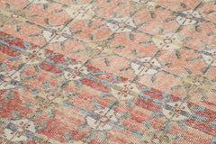 Handmade Area Rug - Checkered Kilim Red Cotton Wool Rug 6'1" x 9'5" Durable Floor Covering