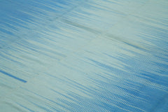 Degrade Kilim Blue Striped Cotton Wool Handmade Area Rug 12'0'' x 15'10''