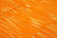 Degrade Kilim Orange Striped Cotton Wool Handmade Area Rug 10'11'' x 12'11''