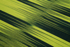 Degrade Kilim Green Striped Cotton Wool Handmade Area Rug 5'11'' x 8'8''