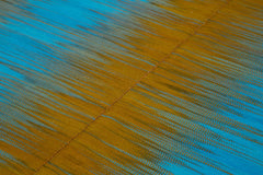 Degrade Kilim Brown Striped Cotton Wool Handmade Area Rug 6'9'' x 9'6''