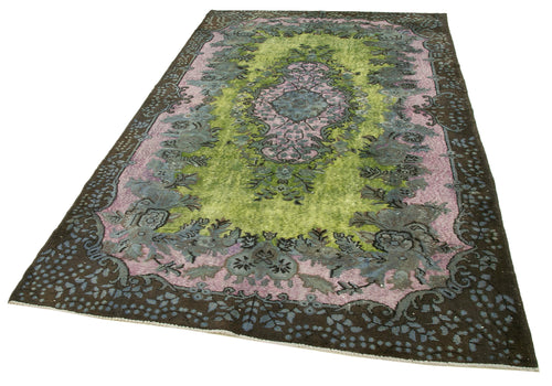 Oyma Vintage Brown Vintage Cotton Wool Handmade Area Rug 5'8'' x 8'10''