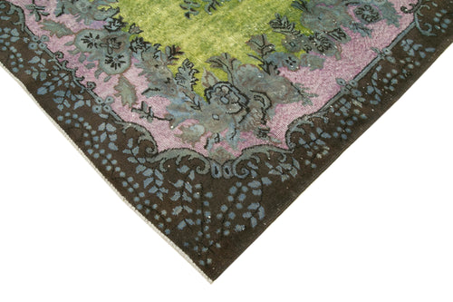 Oyma Vintage Brown Vintage Cotton Wool Handmade Area Rug 5'8'' x 8'10''