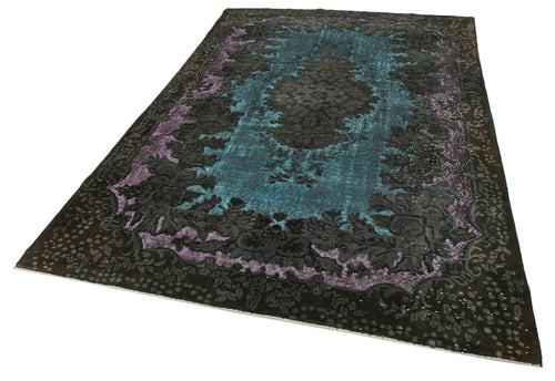 Oyma Vintage Brown Vintage Cotton Wool Handmade Area Rug 6'2'' x 9'5''