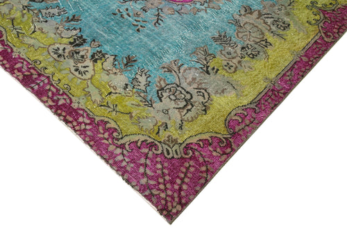 Oyma Vintage Pink Vintage Cotton Wool Handmade Area Rug 5'7'' x 8'11''