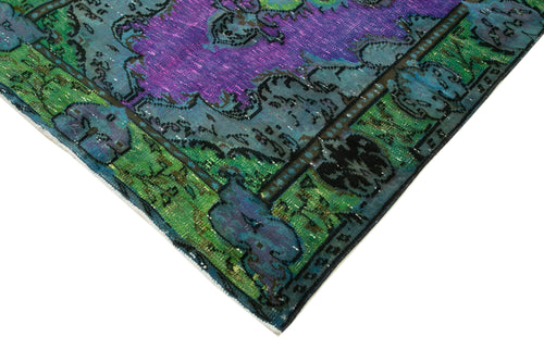 Oyma Vintage Purple Vintage Cotton Wool Handmade Area Rug 5'2'' x 9'0''