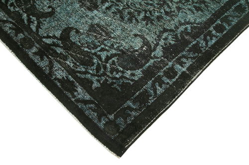 Oyma Vintage Black Vintage Cotton Wool Handmade Area Rug 5'9'' x 9'5''