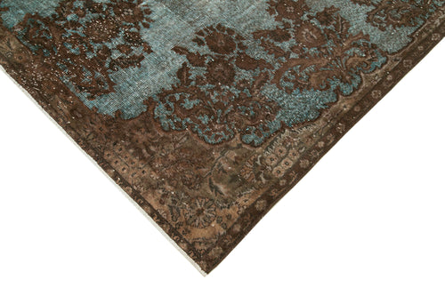 Oyma Vintage Brown Vintage Cotton Wool Handmade Area Rug 6'3'' x 9'4''