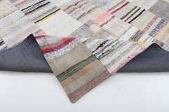 Handmade Area Rug | Turkish Patchwork 6x9 Foot Cotton Wool Carpet Durable Floor Covering