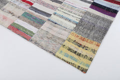 Kirk Yama Beige Patchwork Cotton Wool Handmade Area Rug 6'7'' x 9'10''