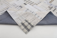 Handmade Area Rug - Kirk Yama Beige Patchwork Cotton Wool Rug 9'9'' x 13'2''