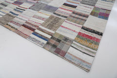 Kirk Yama Beige Patchwork Cotton Wool Handmade Area Rug 9'11'' x 13'1''