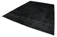 Persian Black Classic Cotton Wool Handmade Area Rug 8'11'' x 12'6''