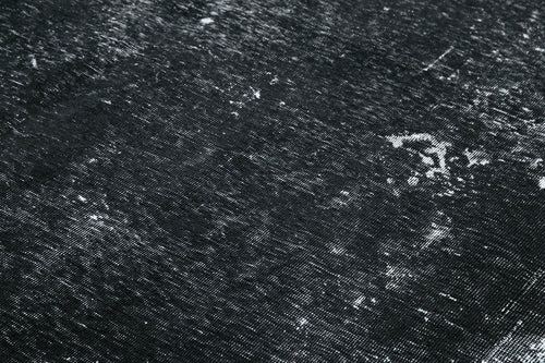 Persian Black Classic Cotton Wool Handmade Area Rug 9'7'' x 12'7''