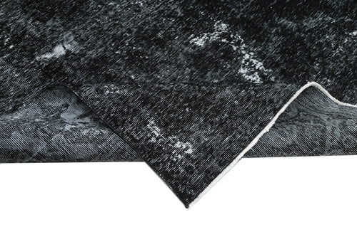 Persian Black Classic Cotton Wool Handmade Area Rug 9'7'' x 12'7''