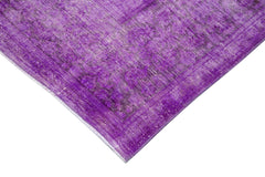 Persian Purple Classic Cotton Wool Handmade Area Rug 9'7'' x 13'2''