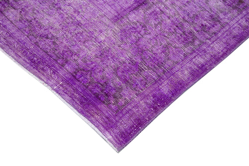 Persian Purple Classic Cotton Wool Handmade Area Rug 9'7'' x 13'2''