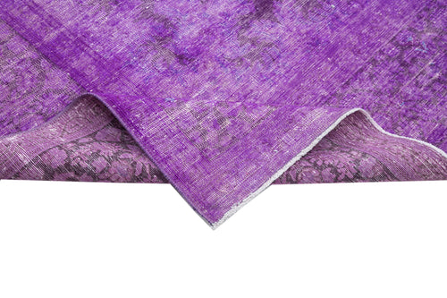 Persian Purple Classic Cotton Wool Handmade Area Rug 9'7'' x 13'2''