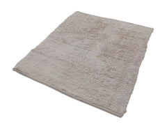 Tulu Beige Geometric Cotton Wool Handmade Area Rug 4'7'' x 5'0''