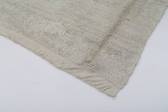 Tulu Beige Geometric Cotton Wool Handmade Area Rug 4'7'' x 6'0''