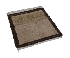 Tulu Beige Cotton Wool Handmade Area Rug 3'1'' x 3'4''