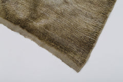 Handmade Area Rug – Brown Geometric Cotton Wool Vintage Wool Rug 3'1''x5'3''