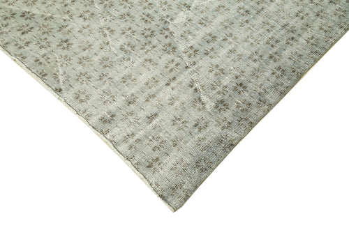 Overdyed Vintage Grey Vintage Cotton Wool Handmade Area Rug 6'0'' x 9'0''