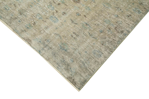 Overdyed Vintage Grey Vintage Cotton Wool Handmade Area Rug 5'1'' x 8'5''